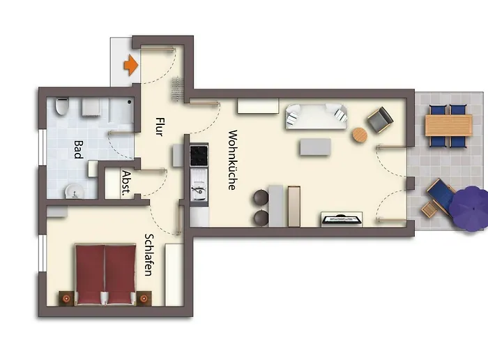 Appartamento Brise Haus Auguste App 02 *